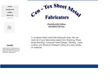 Tablet Screenshot of centexsheetmetal.com